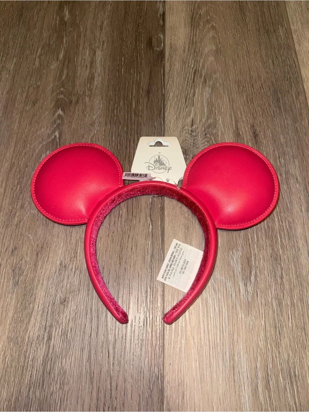 Disney Parks 2026 Logo Mania Fantasyland Feels Pink Mickey Ears Headband NWT